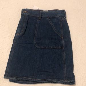Dark-Wash Denim Skirt